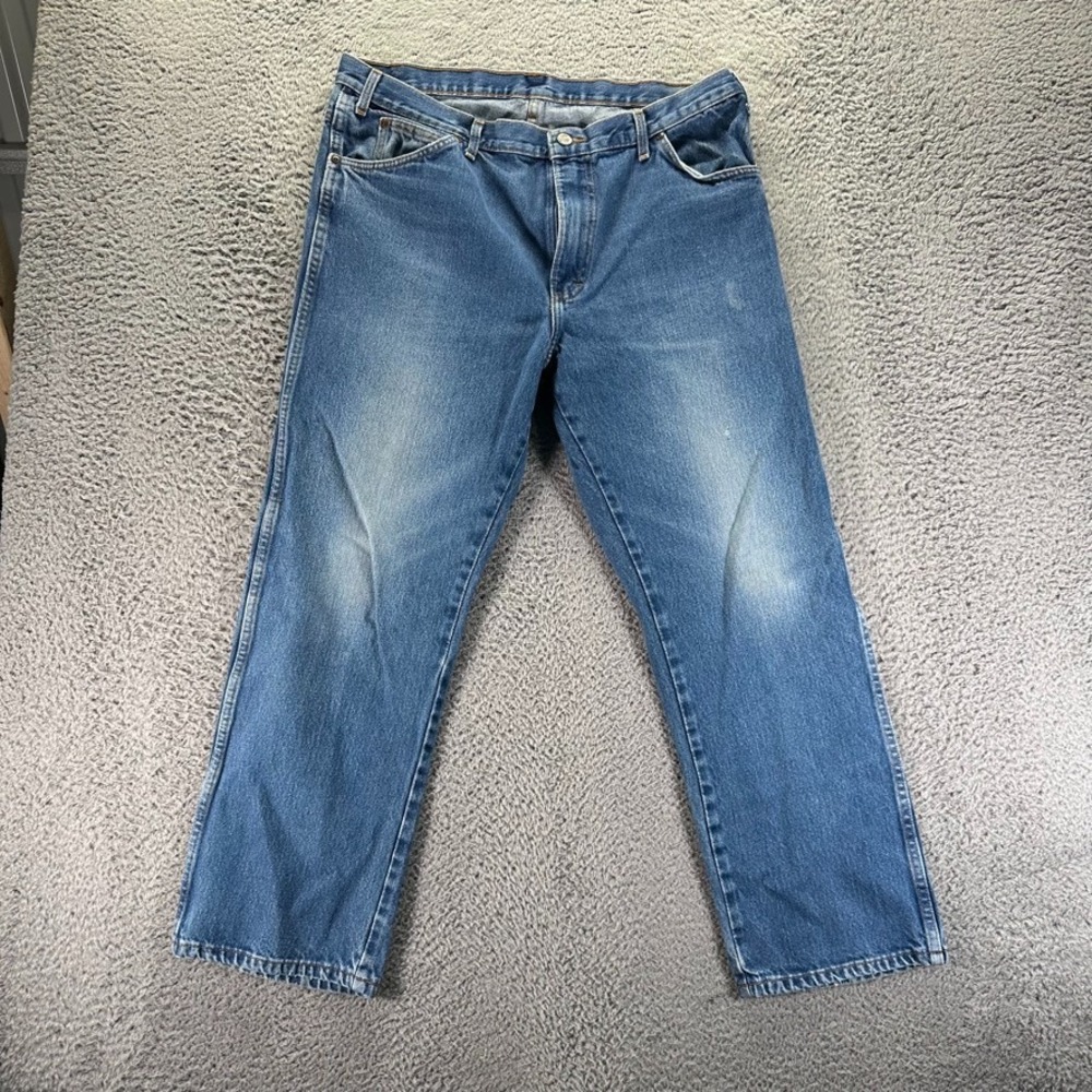 Vintage Dickies Jeans Mens 38x30 Blue Straight Cotton Medium Wash Wokrwear